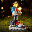 WINTS Solar Garden Gnome,Outdoor Gnome with Solar Lights Decor for Patio,Lawn,Yard,Balcony,Funny Gnomes Gifts for Women,Housewarming,Birthday by CozyNest Decor
