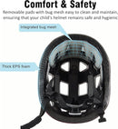 Kids Bike Helmet,2 Sizes Adjustable for Youth Child Boys & Girls Ages 3-5-8-14,Ventilation and Multi-Sport for Bicycle Scooter Skate by TinyTreasures Baby Boutique