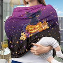 Binienty Black Cat Car Seat Covers for Babies Galaxy Pumpkin Cats Moon Nursing Covers Stretchy Breastfeeding Scarf Multi Use Carseat Covers for Stroller by TinyTreasures Baby Boutique