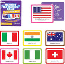 Menique Flags of The World Memory Matching Game – 100 Cards, 50 Countries to Match – Educational & Fun for Kids and Adults – Color-Coded by Continent – Learn Flags, Capitals, and Geography by TinyTreasures Baby Boutique