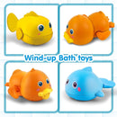 Dwi Dowellin Bath Toys for Toddlers, Magnetic Fishing Games Kids Bathtub Toys, Mold Free Wind-up Toys Swimming Fish Duck Whale Floating Water Toys for Kids Baby Infant by TinyTreasures Baby Boutique