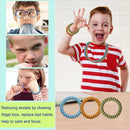 Chewy Necklace for Sensory Kids, 12 Pack Stretchy Fidget Bracelet Necklace for Boys with Autism ADHD SPD, Sensory Fidget for Kids 8-12 Reduce Biting Stress and Anxiety by TinyTreasures Baby Boutique