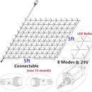 LED Christmas Net Lights for Bushes Outdoor,100 LED 5ftx5ft Waterproof 8 Modes Connectable Mesh Lights for Bushes,Garden,Yard,Trunk,Outdoor Christmas Decorations by GreenHaven Gardens
