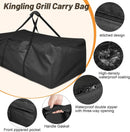 Kingling Universal Grill Carry Bag Fits for Blackstone 1860 Gas Grill & GD4002T Grill Heavy-Duty Carrying Storage Bag Grill Covers for Portable Propane Tabletop Grills BBQ Cover - 42"L x 25"W x 15"H by GreenHaven Gardens