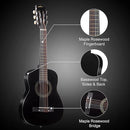 ADM Beginner Acoustic Classical Guitar 30 Inch Nylon Strings Wooden Guitar Bundle Kit for Kid Boy Girl Student Youth Guitarra Online Lessons with Gig Bag, Strap, Tuner, Extra Strings, Picks,Black 1 by TinyTreasures Baby Boutique