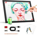 Rechargeable A4 Light Box for tracing,Magnetic Light pad Built-in 2500mAH Battery,5 Levels of Brightness Light Table,Portable Light Board for Diamond Painting Drawing,Sketching,Animation,X-ray by TinyTreasures Baby Boutique