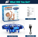 Hand Operated Drone Toy for Kids - Easy Fly Hover Drone with AI Motion Sensor, Rechargeable Drones for Kids 8-12 & 6-8, Safe Mini Quadcopter with Auto Hover, 360 Flip/Roll, Perfect Boys Girls Drones for Age 4-6-8-12 Birthday Gifts by TinyTreasures Baby Boutique