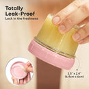 KeaBabies 6pk 4oz Glass Baby Food Containers with Lids - Leak-Proof, Microwavable Small Glass Jars, Baby Purees & Toddler Snack Storage Containers, BPA-Free, Dishwasher & Freezer Safe (Roseate) by TinyTreasures Baby Boutique