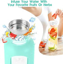 32 oz Glass Water Bottle with Straw - Motivational Time Marker & Silicone Sleeve - Reusable Tumbler Includes 2 Bamboo Lids & Fruit Infuser - 1 Pack by CozyNest Decor
