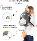 Lulyboo Toddler Backpack Leash - Baby Walking Harness & Anti-Lost Wrist Tether - Kids Backpack 5 Storage Pockets and 2 Adjustable Child Leashes for Kids 1, 2,3,4,5,6,7 Years Old - Ultra-Soft - Panda by TinyTreasures Baby Boutique