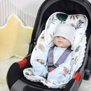 2 in 1 Infant Car Seat Insert, Car Seat Head Support Baby Girls Boys, Soft Newborn Carseat Insert Cushion, Perfect for Carseats, Strollers, Swings (White Animals) by TinyTreasures Baby Boutique
