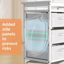 YUFU Baby Changing Table, Diaper Changing Station with 6 Storage Drawers and Changing Pad, Changing Table Dresser, White by TinyTreasures Baby Boutique