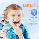 SEAGO Toddler Electric Toothbrushes for Baby Ages 0-3 Years, Baby Toothbrush with Smart Timer and Suction Base, 4 Replacement Brush Heads SG-513 (Navy-C) by TinyTreasures Baby Boutique