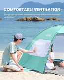 OutdoorMaster Beach Tent for 3/4 Person - Easy Setup Sun Shade Shelter, Portable Beach Shade Sun Canopy with UPF 50+ UV Protection, Removable Skylight Family Size by TinyTreasures Baby Boutique