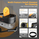 Steam Cleaner, 3-Level Adjustable Handle, 15s Heat-Up, 1.69 Quarts Tank, Portable Steamer for Cleaning with 15 pcs Accessories, Steam Cleaner for Home for Dirt, Grease, Grout, Tile,Floor, Car by TinyTreasures Baby Boutique