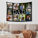 Custom Tapestry For Wall Bedroom Custom Backdrop Personalized Image Text Photo Customized Funny Tapestry Banners And Signs Dad's Day Horizontal Tapestrys by CozyNest Decor