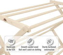 Pennsylvania Woodworks Premium American Maple Clothes Drying Rack - Handcrafted in Pennsylvania - Solid Wood Construction, Collapsible, Eco-Friendly Laundry Solution (Large) by CozyNest Decor