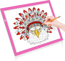 LitEnergy A3 LED Copy Board Light Tracing Box, Ultra-Thin Adjustable USB Power Artcraft LED Trace Light Pad for Tattoo Drawing, Streaming, Sketching, Animation, Stenciling (Pink) by TinyTreasures Baby Boutique