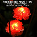 Solar Flowers Outdoor Waterproof, Solar Carnation Stake Lights Outside with 12 Real Looking Flowers for Yard Decorations Outdoor, Front Yard, Garden, Flower Bed, Lawn, Patio Decor (3 Pack) by GreenHaven Gardens