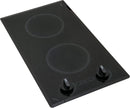 Kenyon Mediterranean 2-Burner Small Cooktop, Electric Cooktop for Energy-Efficient Cooking, Knob Control, Portrait Cooktop, 208-Volt, Black by GreenHaven Gardens