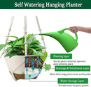 3 Pack Hanging Planters Set, 8 Inch Indoor Outdoor Hanging Plant Pot Basket,Hanging Flower Pot with Drainage Hole with 3 Hooks for Garden Home(8 inch Combination) by GreenHaven Gardens