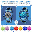 Kids Watch,Boys Watch for 3-15 Year Old Boys,Digital Sport Outdoor Multifunctional Chronograph LED 50 M Waterproof Alarm Calendar Analog Watch for Children with Silicone Band,Kids Gift by TinyTreasures Baby Boutique