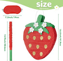 Wernnsai Red Strawberry Piñata For Kids - Strawberry Baby Shower Pinata Strawberry Birthday Party Decorations Summer Fruit Themed Party Game Supplies With Bat Blindfold 16.5" × 11.6" ×3" by TinyTreasures Baby Boutique