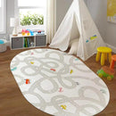 STARUIA Grey Kids Rug for Playroom, 5'x7' Washable Road Rug for Kids Bedroom, Non-Slip Car Rugs for Nursery, Large Traffic Play Mat Utral Soft Baby Carpet for Boys Girls Dorm Toy Room Tent by CozyNest Decor