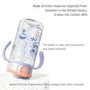 Evorie Tritan Spill Proof Toddler Straw Sippy Cup, 10 oz for Baby and Toddlers 1-3 Years Old, No Spill Straw Water Bottle with Removable Handles, Ideal for School, BPA-Free, Travel in Space by TinyTreasures Baby Boutique