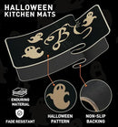 Halloween Kitchen Mat Set of 2, Spooky Spider Web Ghosts Boo Halloween Decor, Halloween Rug for Floor, Indoor Home Decor with Non-Slip Backing,17 x 29 Inch & 17 x 47 Inch by CozyNest Decor