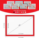 iVyne Rechargeable A4 Light Pad for Tracing & Weeding - LED Light Board for Weeding Vinyl - for Cricut Vinyl Weeding Tools - Ultra-Thin & Portable - Perfect for Artists & Crafters - Red by TinyTreasures Baby Boutique