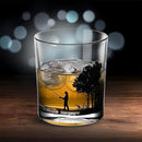 Old Fashioned Whiskey Glasses, Stemless Wine Glasses with Gift Box, 10Oz Rocks Glass for Scotch Cocktail Bourbon Vodka Liquor, Unique Gifts for Dad, Husband, Father's Day, Anniversary by CozyNest Decor