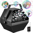 Theefun Bubble Machine: Remote Control 750ML Metal Bubble Blower Machine with High Output, Plug-in Automatic Bubble Maker Bubble Toys for Parties Wedding Birthday Indoor Outdoor Use with AC Adapter by TinyTreasures Baby Boutique