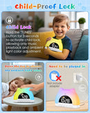 Kids Alarm Clock, OK to Wake Clock for Kids, Cat Clock with 11 Colors Night Light, 10 Soothing Sounds, Child Lock, Dual Alarms, Sleep Training, Birthday Gift for Boy Girls Children by TinyTreasures Baby Boutique