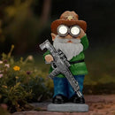 Funny Garden Gnomes Statue Outdoor Decor, Solar Telescope Gnome Decorations for Yard, Lawn, Patio, Porch, Fathers Day Birthday Housewaming Gifts for Dad, Men, Husband, 10.6 Inch, Resin by CozyNest Decor
