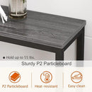 SUPERJARE 70 Inch Console Table with Outlet, Sofa Table with Charging Station, Narrow Entryway Hallway Table, Behind Couch Table, for Living Room, Charcoal Gray by CozyNest Decor