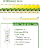 Plant Grow Light for Indoor Plant,Bamboo Mini LED Grow Light Garden,Height Adjustable,Automatic Timer with 8/12/16 Hours by GreenHaven Gardens