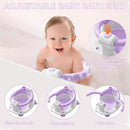 Baby Bath Seat for Babies 6 Months & up, Non-Slip Toddler Bath Seats for Babies Sitting Up, Safe Infant & Newborn Bathtub Chair with 4 Suction Cups & Soft Cushion for Shower,Lavender by TinyTreasures Baby Boutique