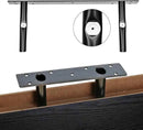 QEEIG Floating Shelves for Wall Bathroom Shelf Bedroom Kitchen Living Room Farmhouse Small Book Shelf 16 inch Set of 2, Black (015-B2) by CozyNest Decor