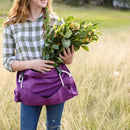 Roo Gardening Apron with Pockets & Harvesting, Picking Pouch - Adjustable, Water-resistant, Washable Canvas Cotton by GreenHaven Gardens