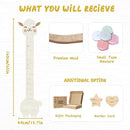 Personalized Name Height Chart for Kids, Alpaca Wood Growth Chart, Height Measuring for Children, Boy Girls Height Wall Chart Growth Measuring Ruler for Nursery Decor, Lightweight by CozyNest Decor
