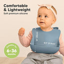 KeaBabies 2-Pack Silicone Baby Bibs for Eating - Sturdy Food-Grade Silicone Bibs for Babies Girl, Boy, Large Food Catcher, Clean & Put On Easily, Waterproof Toddler Feeding Essentials (Ocean) by TinyTreasures Baby Boutique