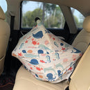 Carseat Cover Boy and Girls - Multi-use Nursing Car Seat Canopy Cover for Breastfeeding, Infant Stroller Cover, High Chair Cover (Cute Fish) by TinyTreasures Baby Boutique