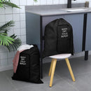 2 Pcs Travel Laundry Bag Washable Dirty Clothes Bag with Drawstring and Zipper for Suitcase, 22 x 18 Inch (Black,Classic) by TinyTreasures Baby Boutique