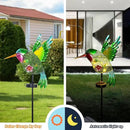 dreamysoul Outdoor Solar Garden Lights, Metal Hummingbird Garden Stake Lights for Outdoor Garden Patio Yard Pathway by GreenHaven Gardens