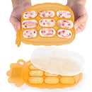 haakaa Silicone Nibble Freezer Tray -Breastmilk Teething Popsicle Mold - Baby Fruit Food Feeder Teether Tray - Baby Food Maker - Ice Cube Tray - 4 Months+ Babies - BPA Free -Apricot by TinyTreasures Baby Boutique