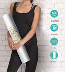 Non Slip Yoga Mat TPE Workout Mat for Men Women, Thick Workout Mat with Carrying Strap, Fitness Mats for Exercise, Yoga, Fitness, Pilates, Floor Workouts (72" x 24" x 6mm) by TinyTreasures Baby Boutique