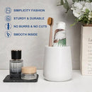 Bathroom Tumbler Cup Ceramic 13.5oz Reusable Toothbrush Cup 400ml, Toothbrush Holder Adequate for Your Bathroom (White) by CozyNest Decor