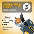 Professional Electric Pruning Shears Brushless Cordless, Compatible with Makita Batteries 50mm(2 inch) Electric Pruner for Gardening Heavy Duty 8000mAh Battery Secateurs for Tree Trimming by GreenHaven Gardens
