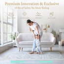 PopsyKosy Premium Baby Foam Play Mats -Stylish Floor & Exercise Puzzle Mat for Toddlers & Kids- 6 Soft, Non-Toxic, Odorless, Peel-resistant Foam Tiles -6ft x 4ft -1"inch Extra-Thick, Pastel Blue Gray by TinyTreasures Baby Boutique